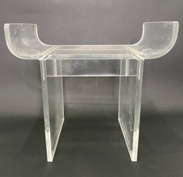 Lucite Pagoda Style Stool