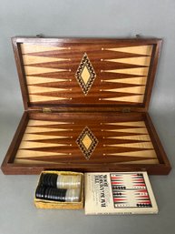 Backgammon Folding Board With Inlaid Decoration