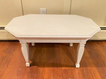 Hexagonal White Painted Coffee Table