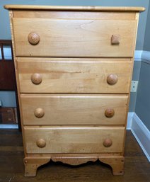 Tall Whimsical Country Style Pine Chest Of Drawers / Dresser