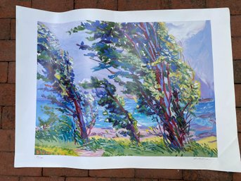 Ten Burke Art Print Reproductions Of 'Trees In The Wind' Painting