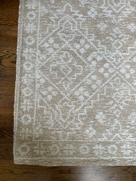 White And Tan  Area Rug