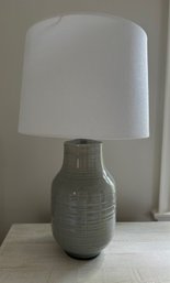 Grey Glazed Ceramic Table Lamp