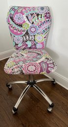 Pottery Barn Retro Floral Upholstered Desk Chair