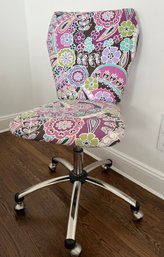 Pottery Barn Retro Floral Upholstered Desk Chair