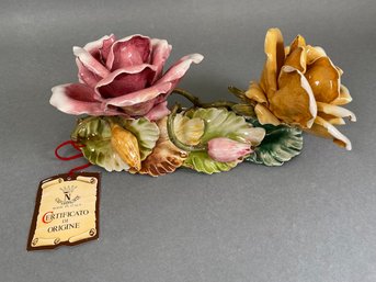 Capodimonte Rose Centerpiece