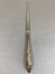 Kirk Sterling Silver Repousee Handle Letter Opener