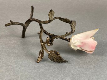 Vintage Rose Branch Sculpture