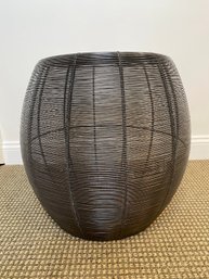 Crate And Barrel Mesh Round Side Table