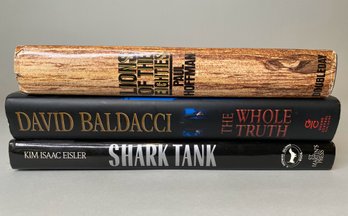 Collection Of Non-fiction Books: Eisler, Shark Tank, Baldacci, The Whole Truth, Hoffman, Lions Of The EIghties
