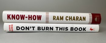 Two Self Help Books: Charan, Know-How And Rubin, Don't Burn This Book