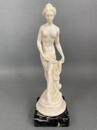 Gino Ruggeri (Italian, 20th C) Small Sculpture On Marble Base, Mid-late 20th Century