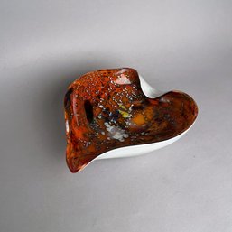 Red Murano Glass Bowl