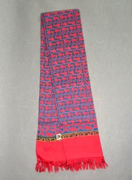 Silk Hand Printed Chinese Scarf