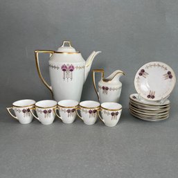 Art Deco Ginori Partial Demitasse Set (In The Style Of Josef Hoffman)