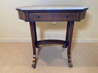 Regency Style Games Table With Inlaid Game Board Top