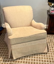 Upholstered Swivel Arm Chair