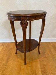 Italian Inlaid And Carved Side Table