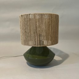 Ceramic Lamp With String Shade