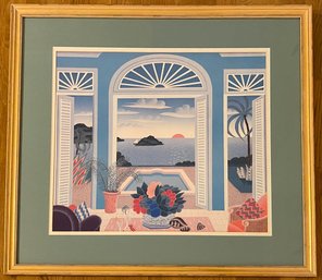 Thomas McKnight (American B. 1941),  'Window Paradise', Color Print