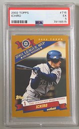 2002 Topps Ichiro Baseball Card, Grade 5