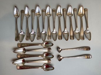 Vintage Holmes & Edwards XIV Herald Square Hotel Spoons And Mini Ladles Or Soup Spoons