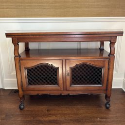 French Provincial Style Serving Cart On Casters