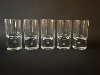 Partial Set Of Five Kosta Boda Rondo Cordial Glasses