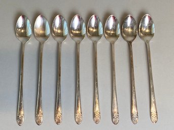 Melody Silver Plate Iced Tea Spoons (8)