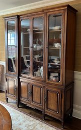 Vintage French Provincial Style China Cabinet By Detroit Furniture Distributing Company