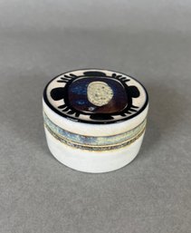 Inge Lise-Kofoed For Royal Copenhagen Fajance Trinket Box  Or Pill Box