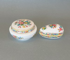 Coalport 'Ming Rose' Trinket Boxes