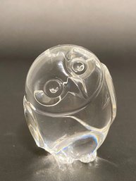 Steuben Crystal Art Glass Owl Figurine