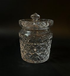 Waterford Crystal Glandore Covered Biscuit Barrel Or Cookie Jar