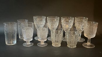 Collection Of Drinking Glasses Including Four Fenton