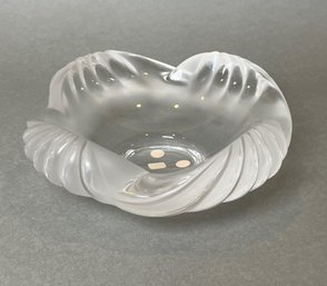 Lalique Frosted Crystal Aruba Bowl