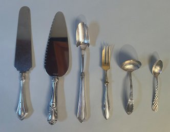 Collection Of Various Sterling Silver Serving Pieces