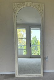 Ballard Designs Neo Classical Style Ivory Floor Mirror