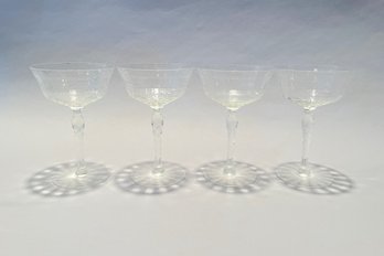 Set Of 4 Champagne Coupes