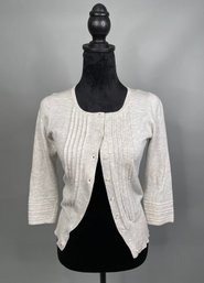 Cotton By Autumn Cashmere Size XS Light Gray 3/4 Sleeve Cardigan