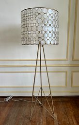 Oly Studio Serena Floor Lamp With Capiz Shell Shade