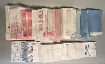 Collection Of Kitchen Towels And Guest Towels