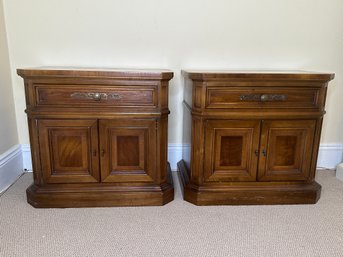 Unique Furniture Makers, Pair Of Bedside Tables, Circa 1970
