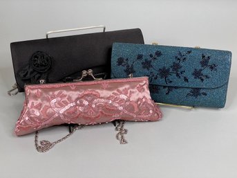 Three Evening Fashion Handbags
