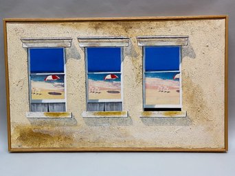 Walter Cade III (American, Born 1936)  Windows, Mixed Media On Canvas, 2008