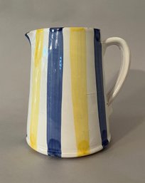 Italian Hand-painted Ceramic Pitcher