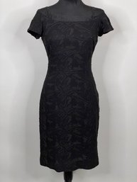 Helena Sorel Size 38 Black Off-the-shoulder Black Sheath Dress