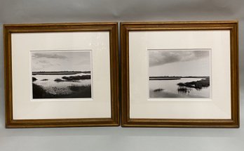 Pair Of Framed Beach Photographs