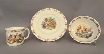 Royal Doulton Bunnykins Pattern Child's Place Setting