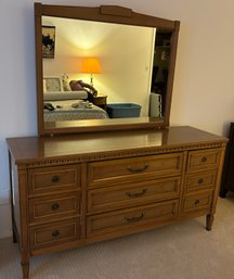 Vintage Dresser With Attached Mirror By  Detroit Furniture Distributing Company Inc.